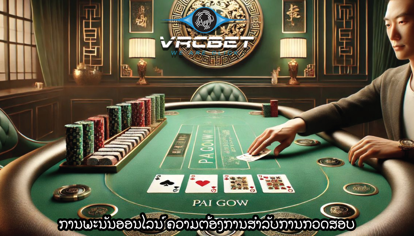 ການພະນັນອອນໄລນ໌ ຄວາມຕ້ອງການສໍາລັບການກວດສອບ